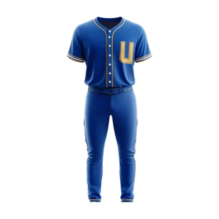 Blue Custom Baseball Uniform