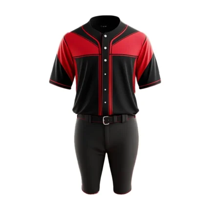 Black And Red Baseball Uniform